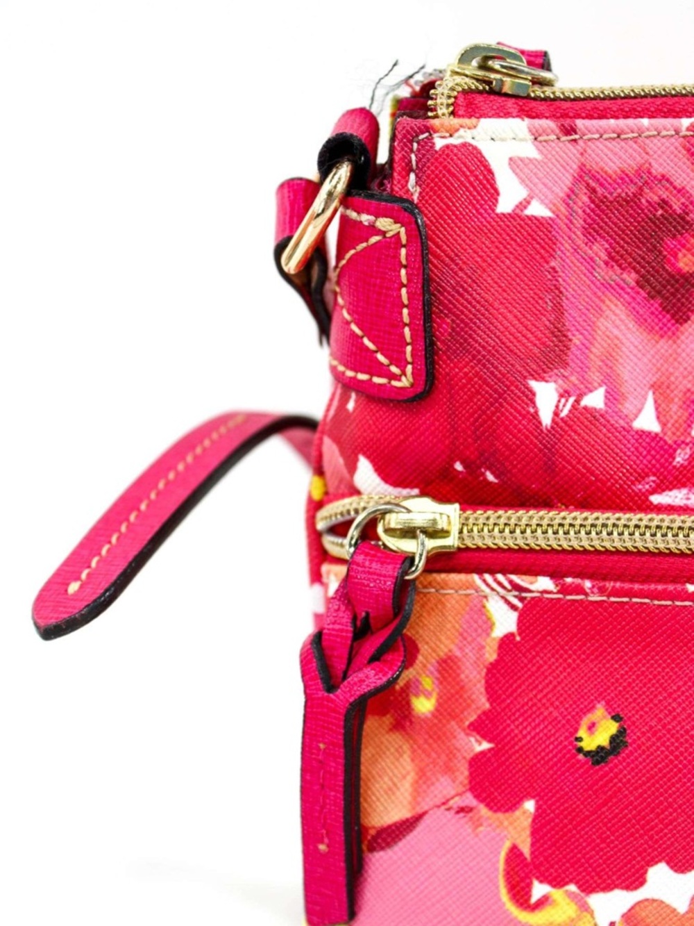 Dooney & Bourke Pink and Yellow Floral Crossbody - Picture 5 of 8